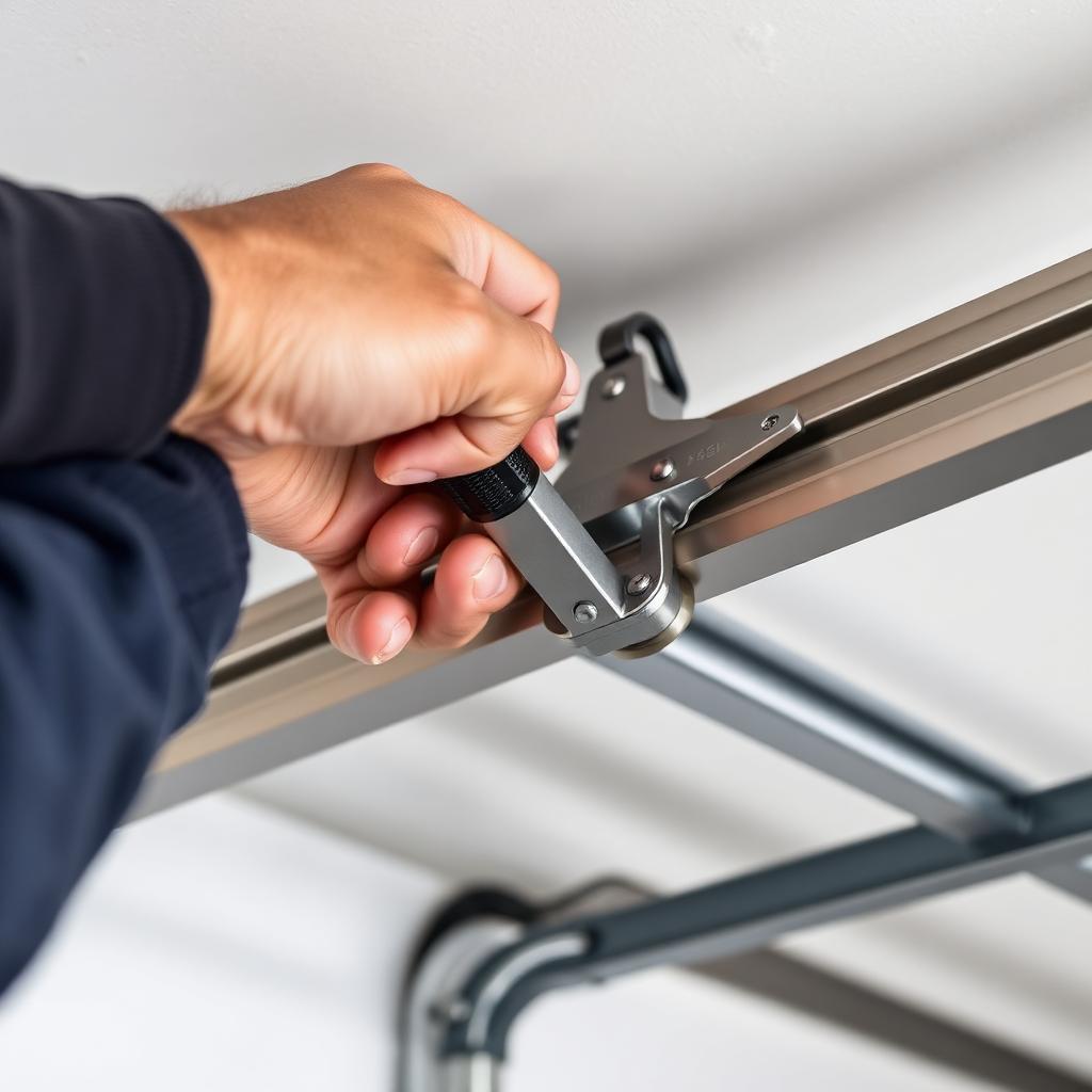 Professional garage door installation by Hull Garage Doors technician